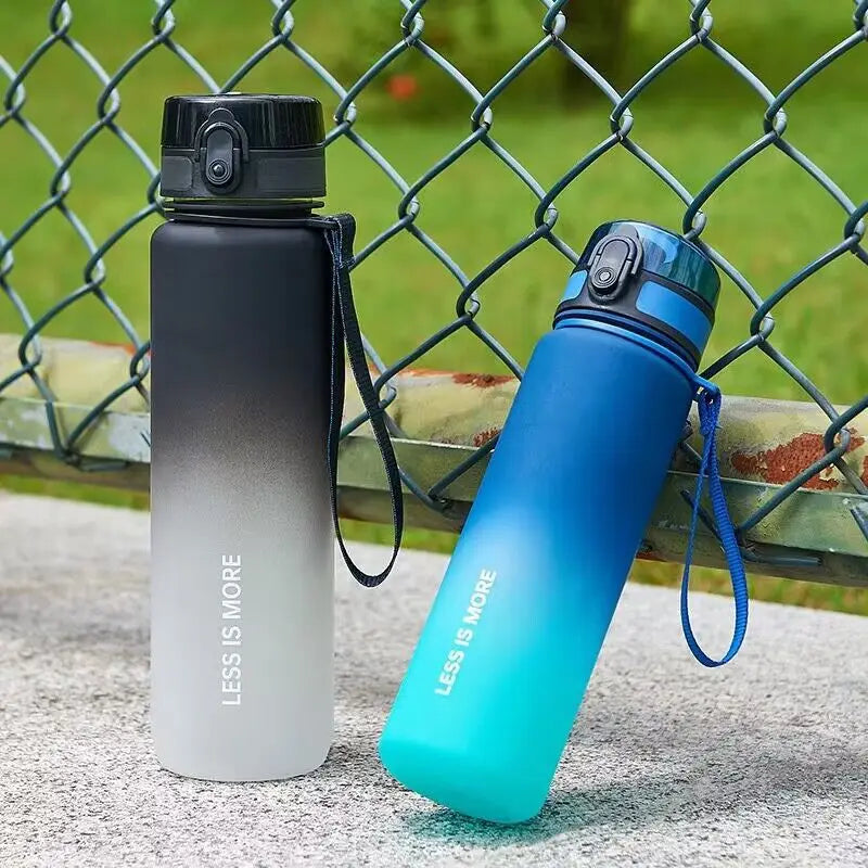 1000Ml Large Capacity Sports Water Bottle Leakproof Colorful Plastic Drinking Bottles Outdoor Travel Cycling Hiking Gym Jugs